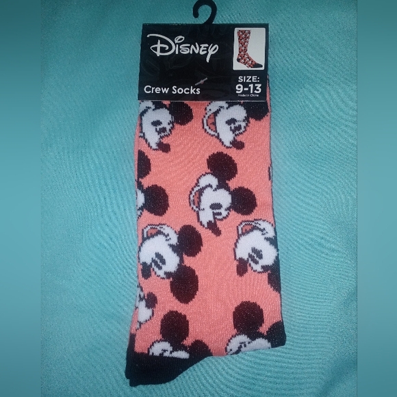 ♥️🤍💛 NWOT Womens Mickey Mouse Print Joggers Park Urban Street Size 4 W/ Socks - Picture 6 of 6